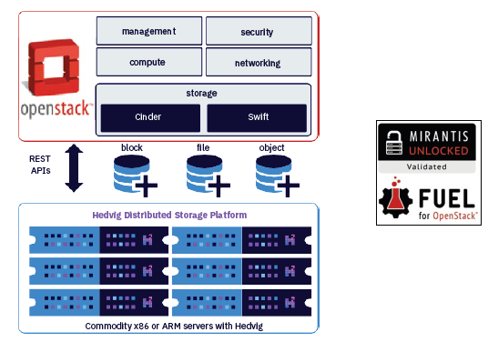 Hedvig multitenancy capability: LUN masking