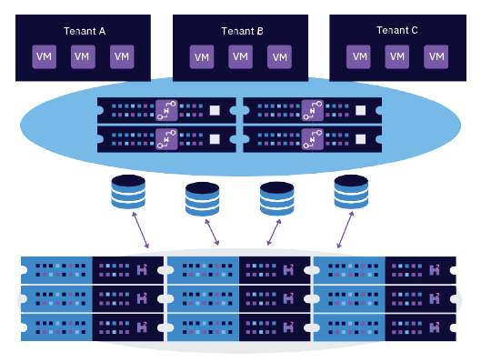 Hedvig multitenancy capability: LUN masking