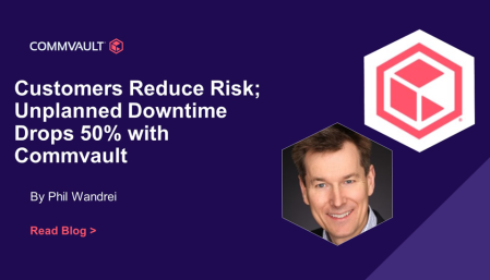 Commvault Customers Reduce Risk; Unplanned Downtime Drops 50% with Commvault