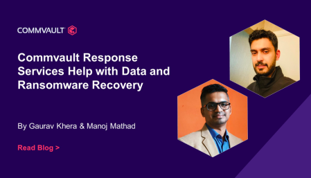 Commvault Response Services helps with data recovery and ransomware recovery