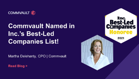 Commvault Named in Inc.’s Best-Led Companies List!