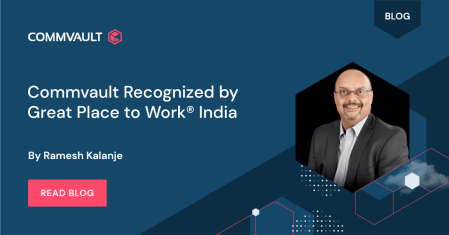 Commvault Recognized by Great Place to Work® India 