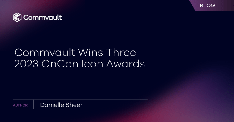 Commvault awarded three 2023 OnCon Icon Awards
