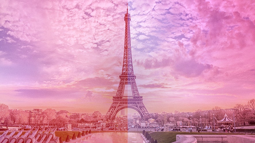 Mainz cityscape during the blue hour with the Dom