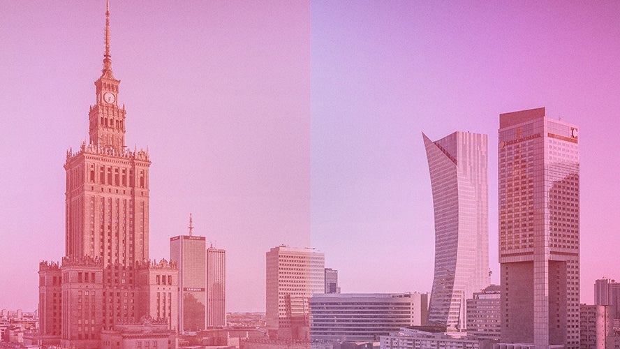 Mainz cityscape during the blue hour with the Dom